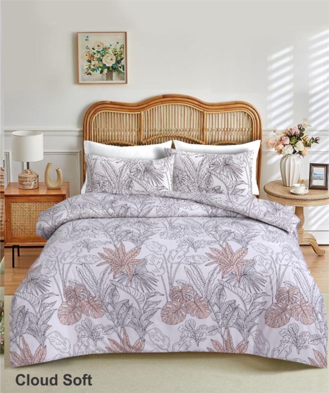 Luxury 4-Piece Microfiber Bedding Set – Soft Hotel-Style Sheets & Duvet Cover | Single, Double & King Size