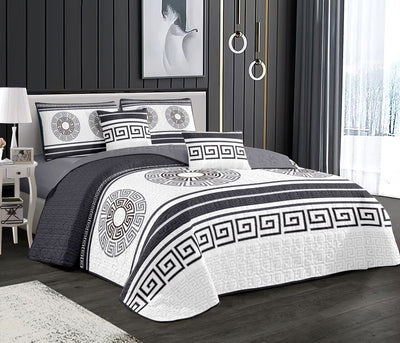 GREEK4 3Pcs BedSpreads