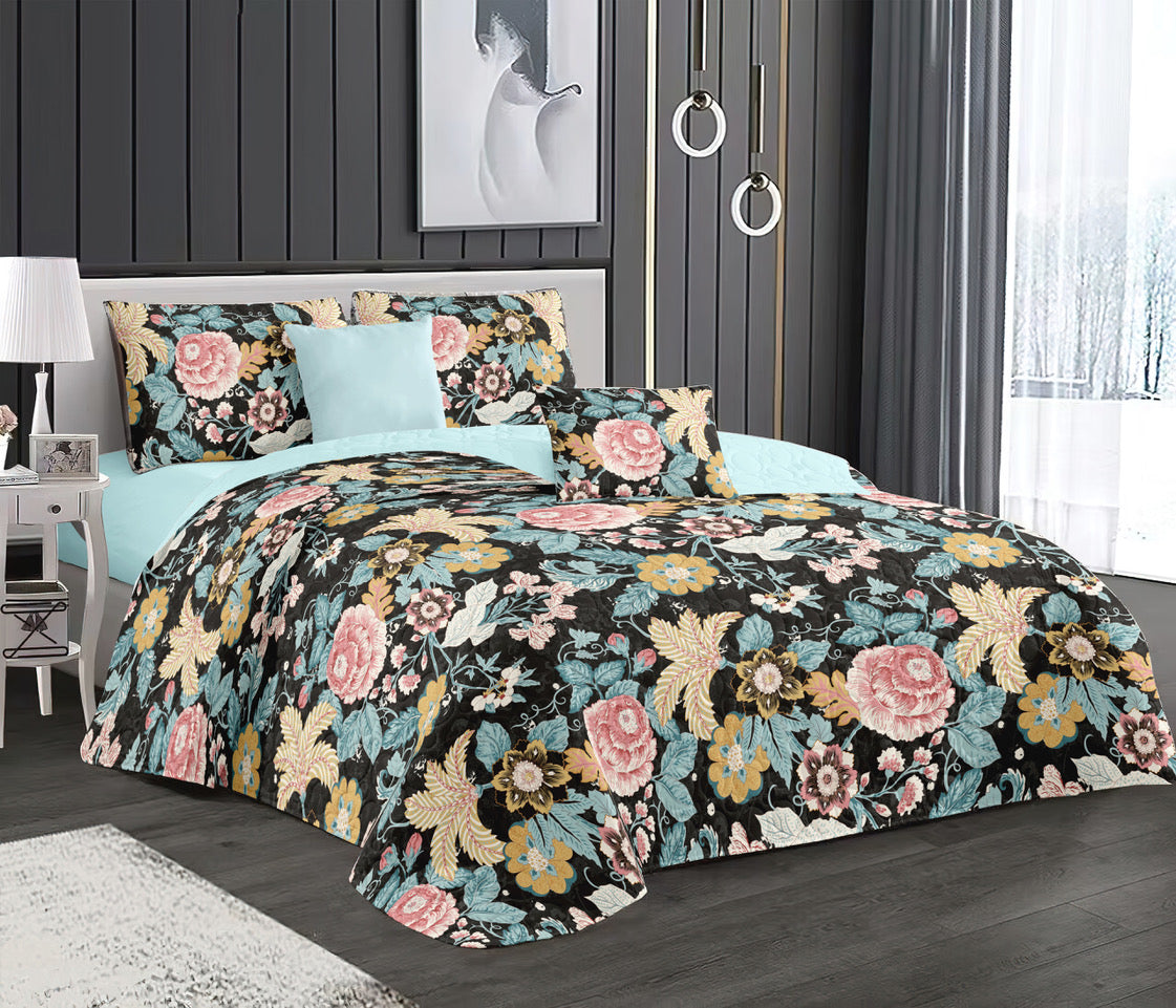 GREEN3 3Pcs BedSpreads