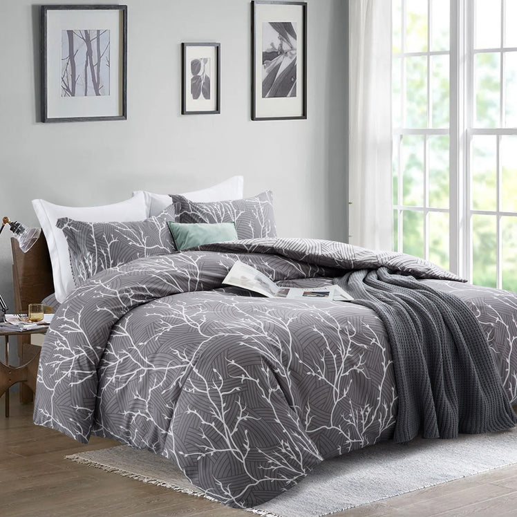 Luxury 4-Piece Microfiber Bedding Set – Soft Hotel-Style Sheets & Duvet Cover | Single, Double & King Sizes