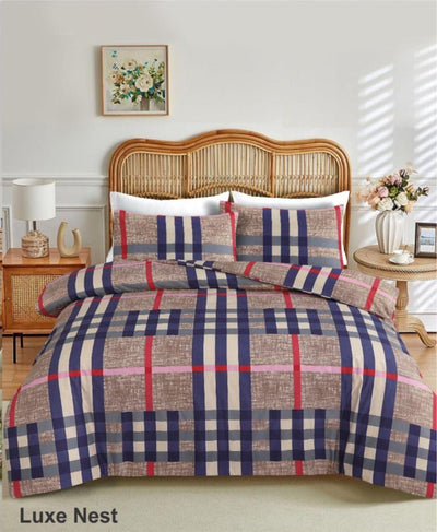 Luxury 4-Piece Microfiber Bedding Set – Soft Hotel-Style Sheets & Duvet Cover | Single, Double & King Sizes